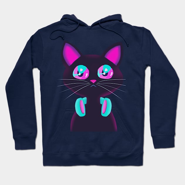 Amazed Cat Hoodie by helloworld_